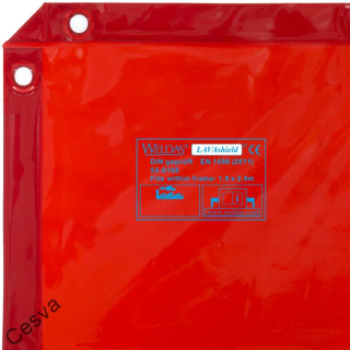 Červený vinyl - neprůhledný (174x234 cm)